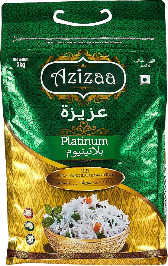 Azizaa Platinum 1121 Extra Long Basmati 5 Kg